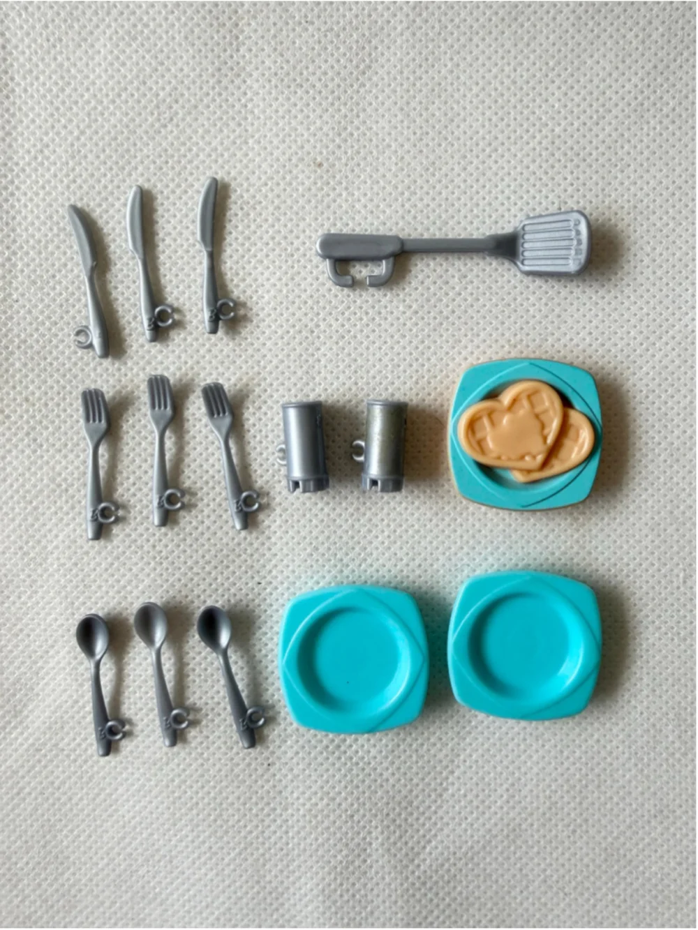 Lot Of Barbie Dream House Replacement Accessories utensils plates cups